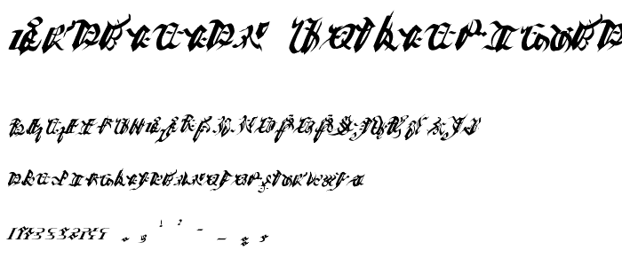 Ivalician GothicRegular font